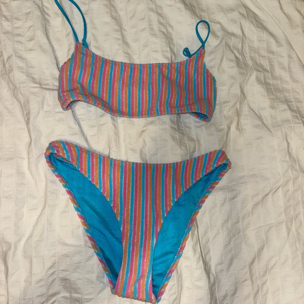 Triangl Striped Bikini Set